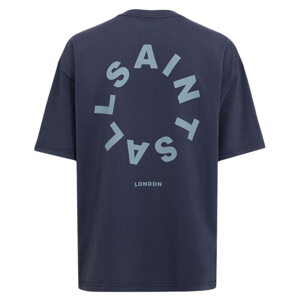 AllSaints Tierra Oversized Crew Neck Logo T-Shirt